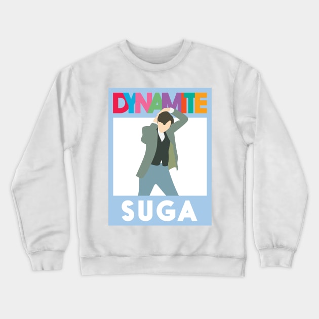 BTS DYNAMITE SUGA Crewneck Sweatshirt by YoshFridays